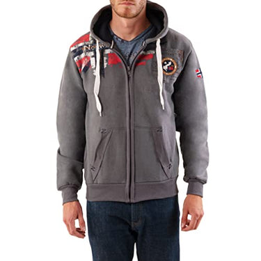 Geographical Norway FESPOTE Men - Sweat À Capuche Poche Kangourou Homme - Sweats À Logo Homme - Sweatshirt Shirt Hoody Chaud Manches Longues - Hoodie Hiver Sport Casual Regulier (S, Dunkelgrau) im Sale